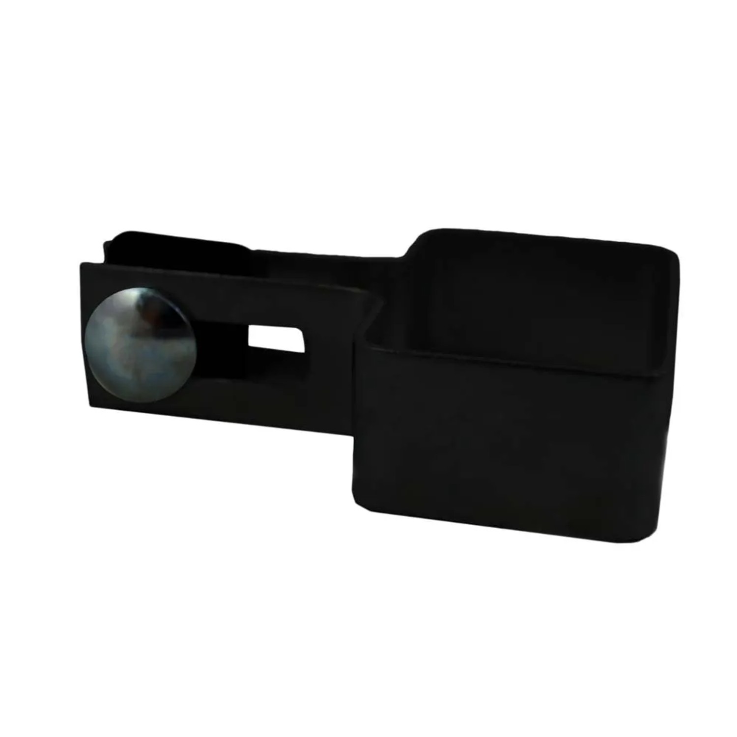 Obejma ogrodzeniowa czarny mat końcowa - 4 x 6 cm