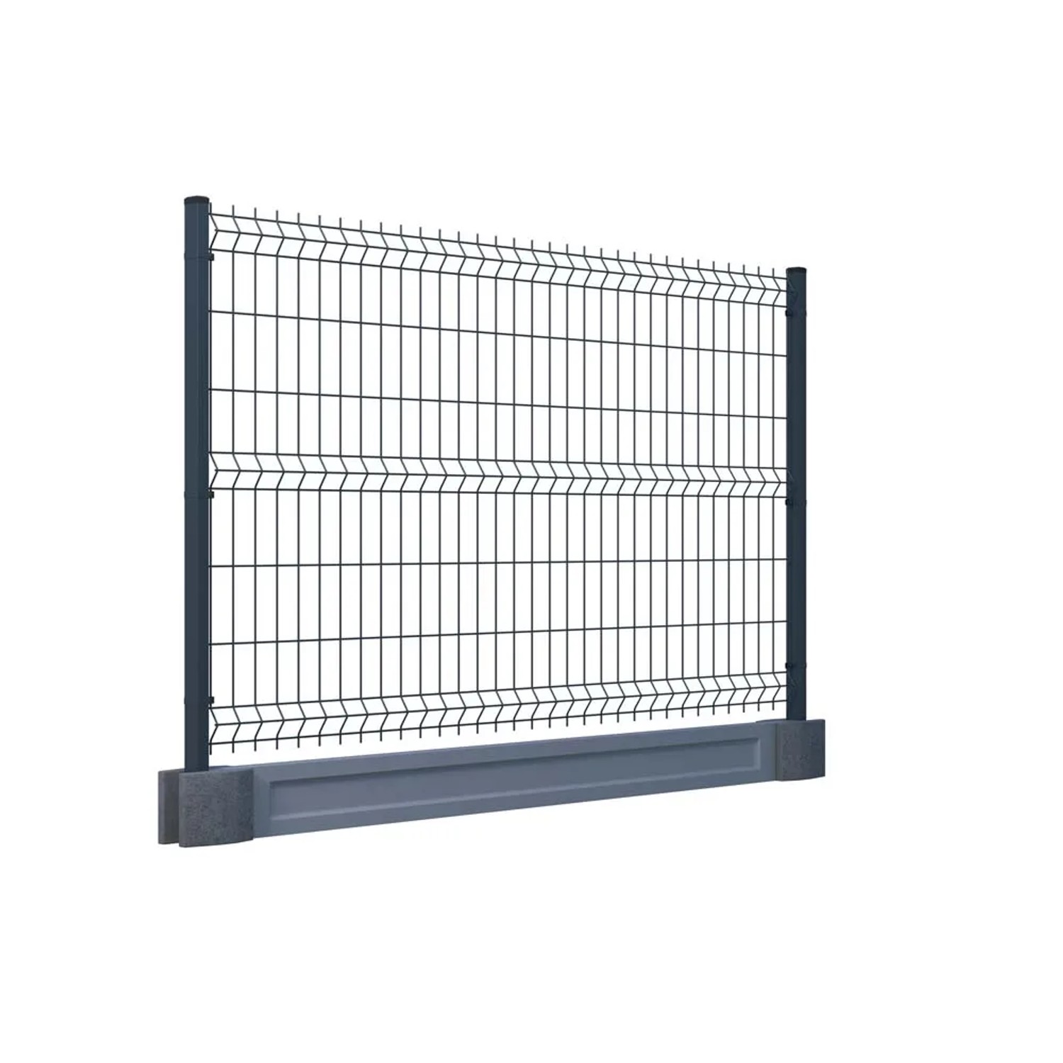 Panel ogrodzeniowy antracytowy - 248,5 x 152 cm, drut 3,4 mm, oczko 8 x 20 cm