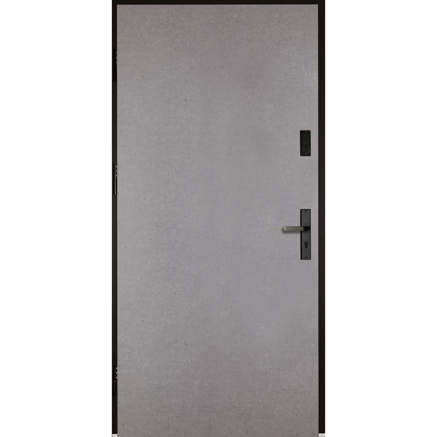 Drzwi zewnętrzne Hirus RC2 black beton otwierane na zewnątrz 80L