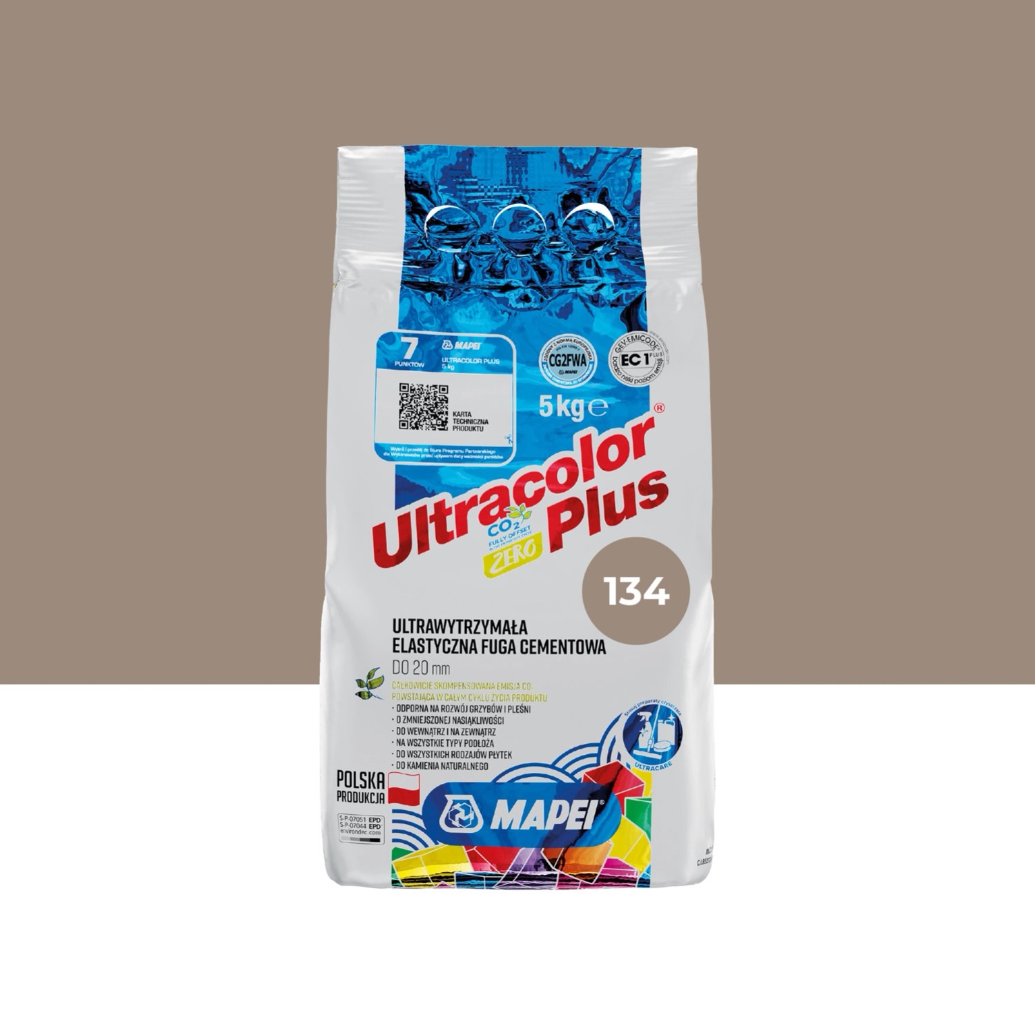Mapei Fuga elastyczna UltraColor Plus 134 jedwab 5 kg