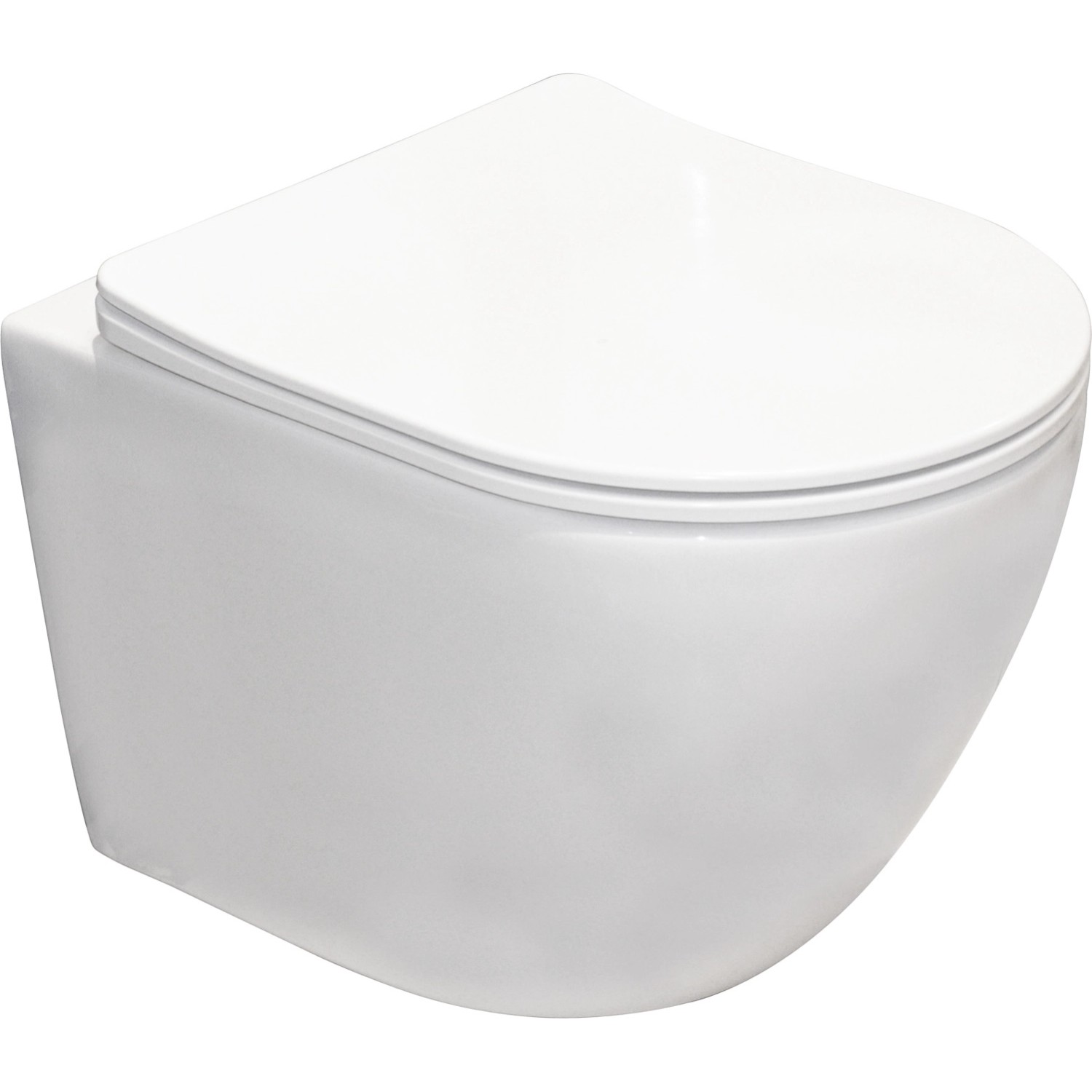 Miska WC Lazio wirowa z deską wolnoopadającą 35x37x48,5