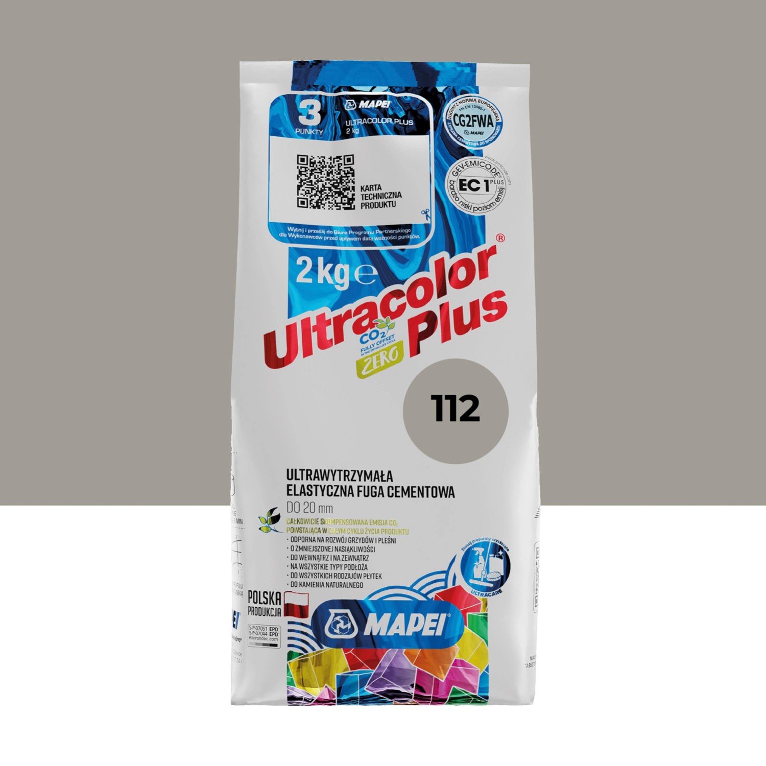 Mapei Fuga elastyczna UltraColor Plus 112 tytan
