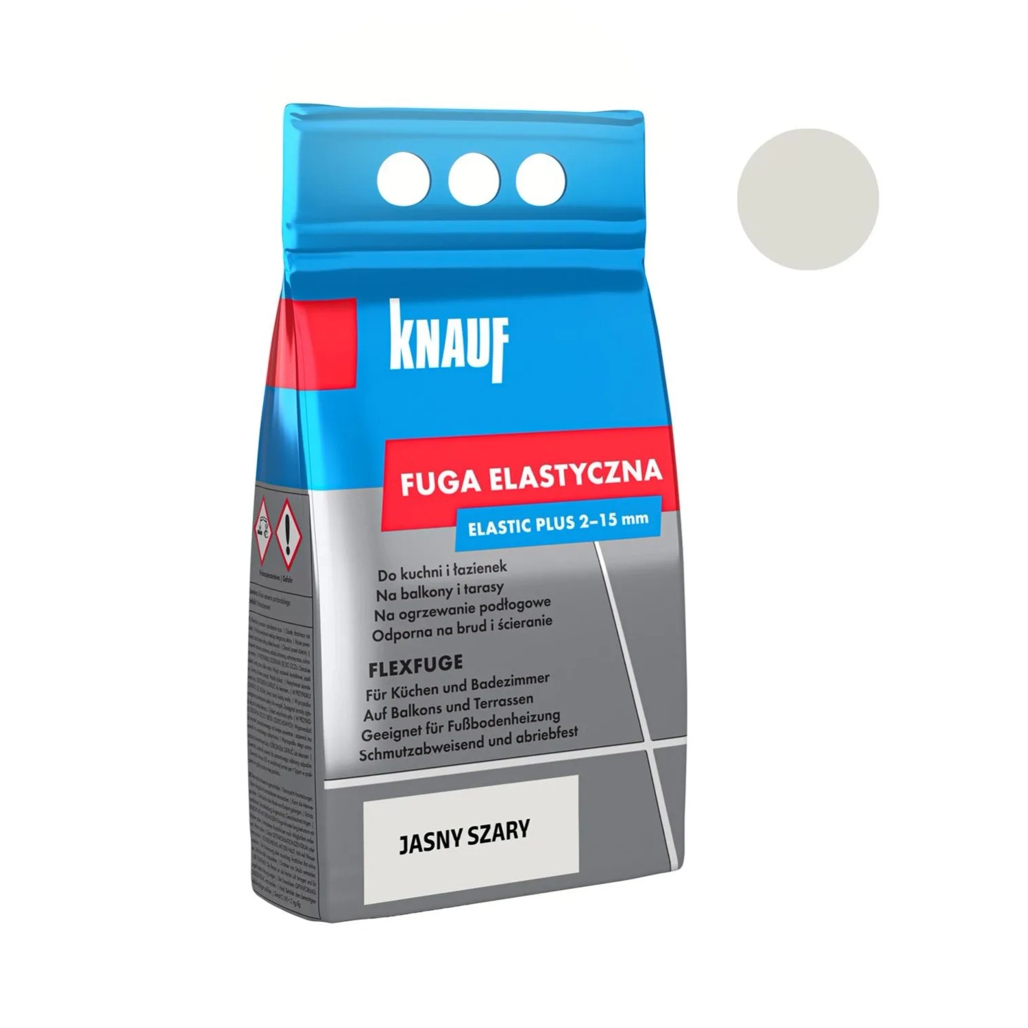 Knauf Fuga elastyczna jasny szary 4 kg