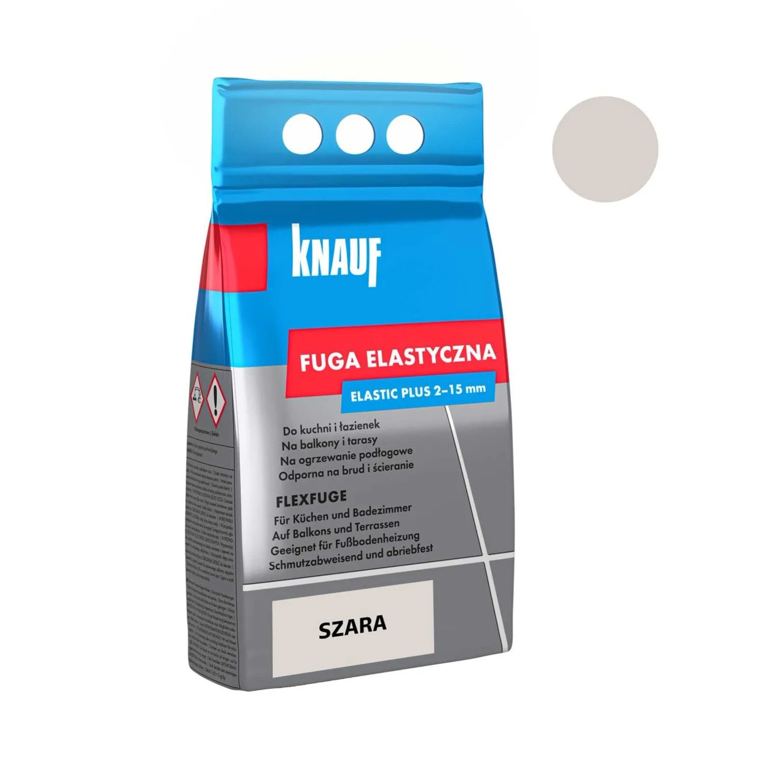 Knauf Fuga elastyczna szara 1,5 kg