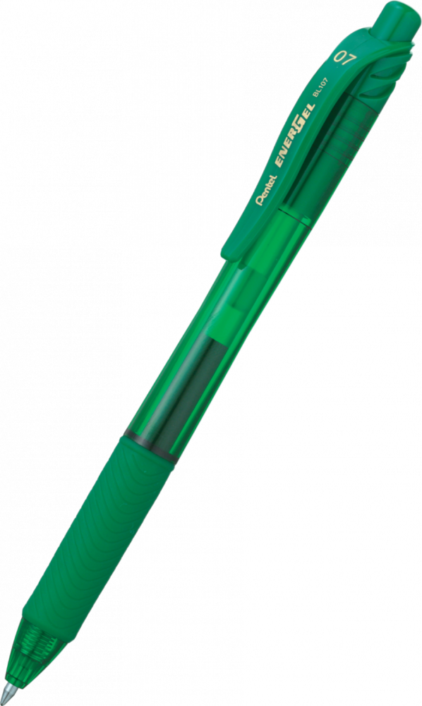 Pióro kulkowe automatyczne Pentel, EnerGel BL-107, 0.7mm, zielony