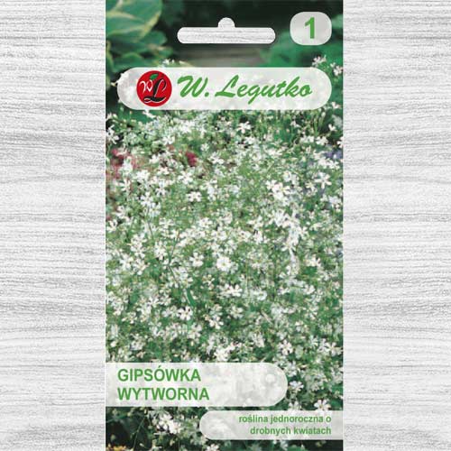 1 pac, Floarea miresei (Gypsophila) albă Legutko - Semințe: Mod de ambalare: 1 g