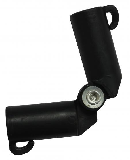 Łącznik tyczek 11mm, 2sztuki typ V czarny