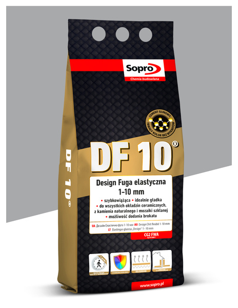 Fuga elastyczna DF10 1-10mm 77: Manhattan 2kg Sopro