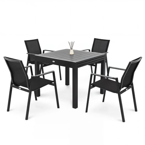 Gartenmöbel-Set PEJO 4+1 Grau