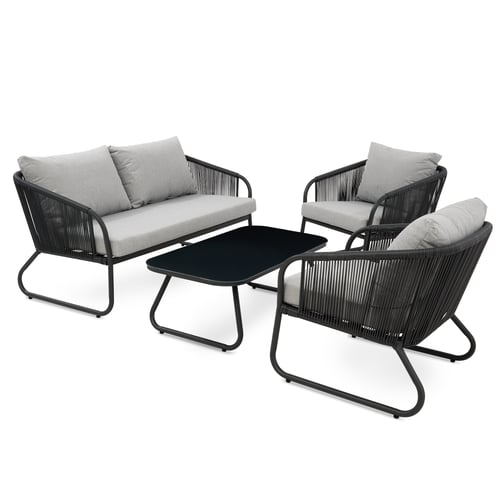 Gartenmöbel-Set PASO - Grau/Grau