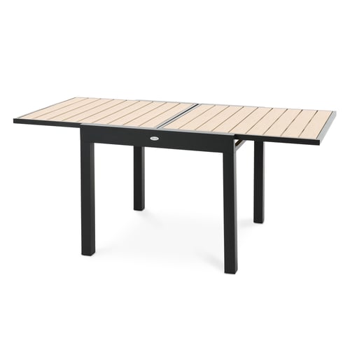 Gartentisch ausziehbar 90/180 x 90 cm Comlo - Beige