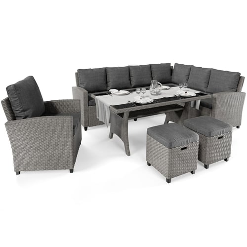 Gartenmöbel-Set ROSSANO DV-042GF - Grau/Graphit