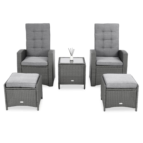 Gartenmöbel-Set Fera - Grau