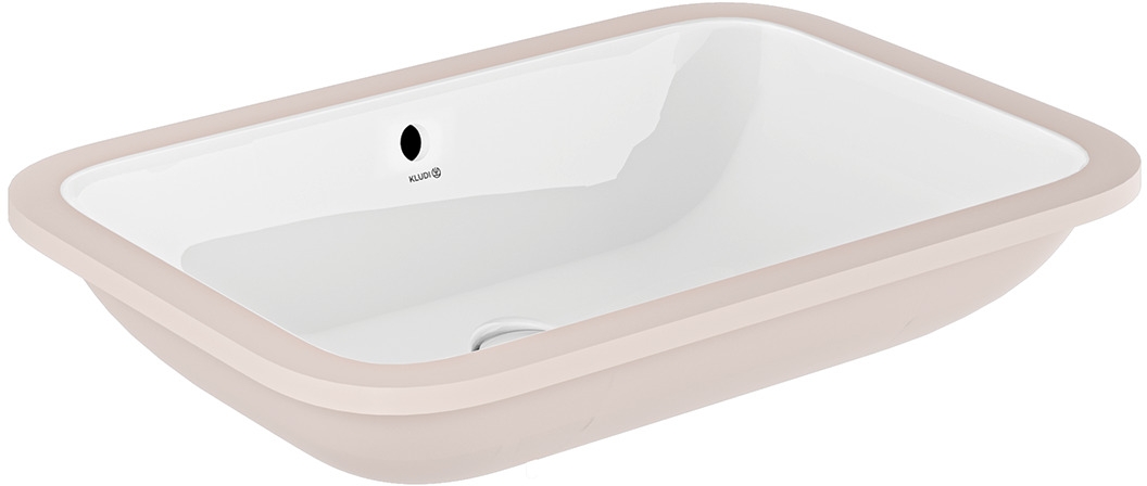 Kludi Resa umywalka 55x36 cm prostokątna podblatowa biała 59W0643