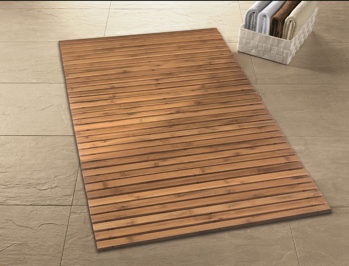 Kleine Wolke Level mata łazienkowa 115x60 cm brązowa 4072202455 - Wysyłka w 24h