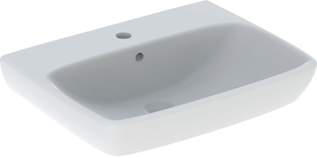 Geberit Selnova Square umywalka 65x48 cm ścienna prostokątna biała 500.299.01.5