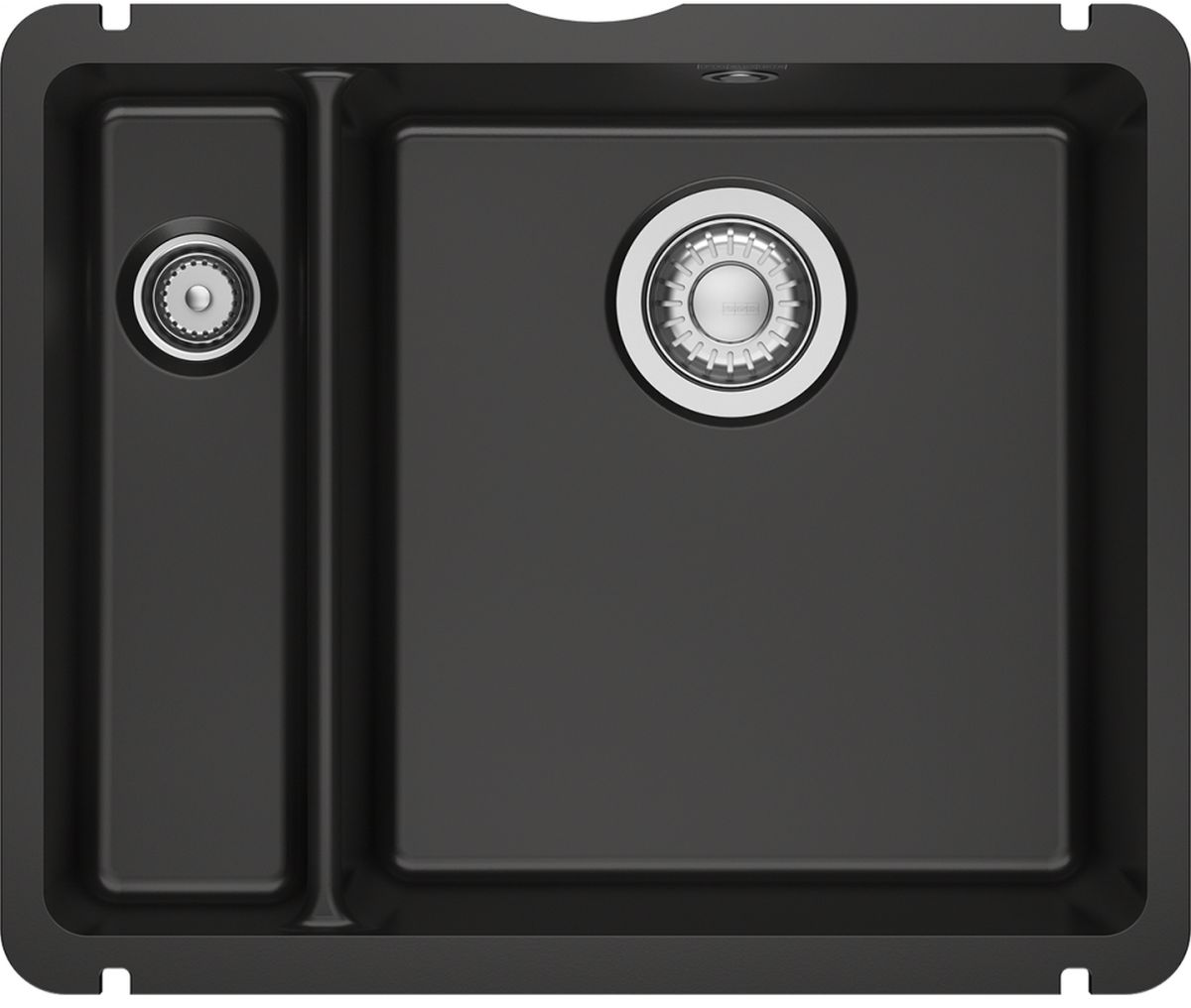 Franke KubusX zlewozmywak ceramiczny 49x40 cm czarny mat 126.0738.301