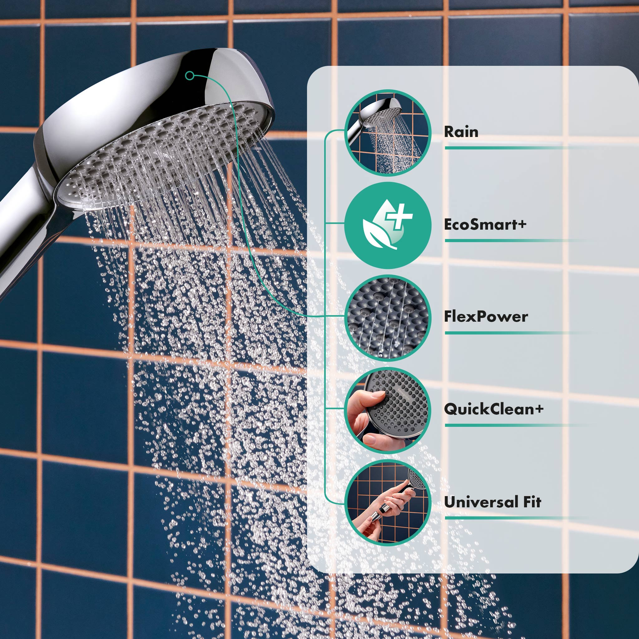 Hansgrohe Activera S słuchawka prysznicowa chrom 28032000