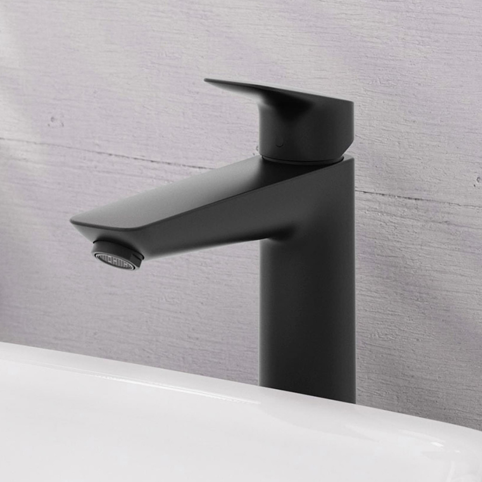 Hansgrohe Logis bateria umywalkowa stojąca czarny mat 71091670
