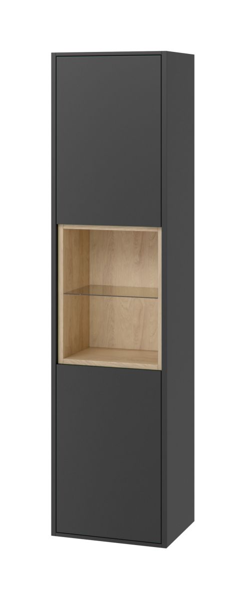 Excellent Tuto szafka boczna 160 cm wysoka szary/dąb MLEX.0201.400.GRBL