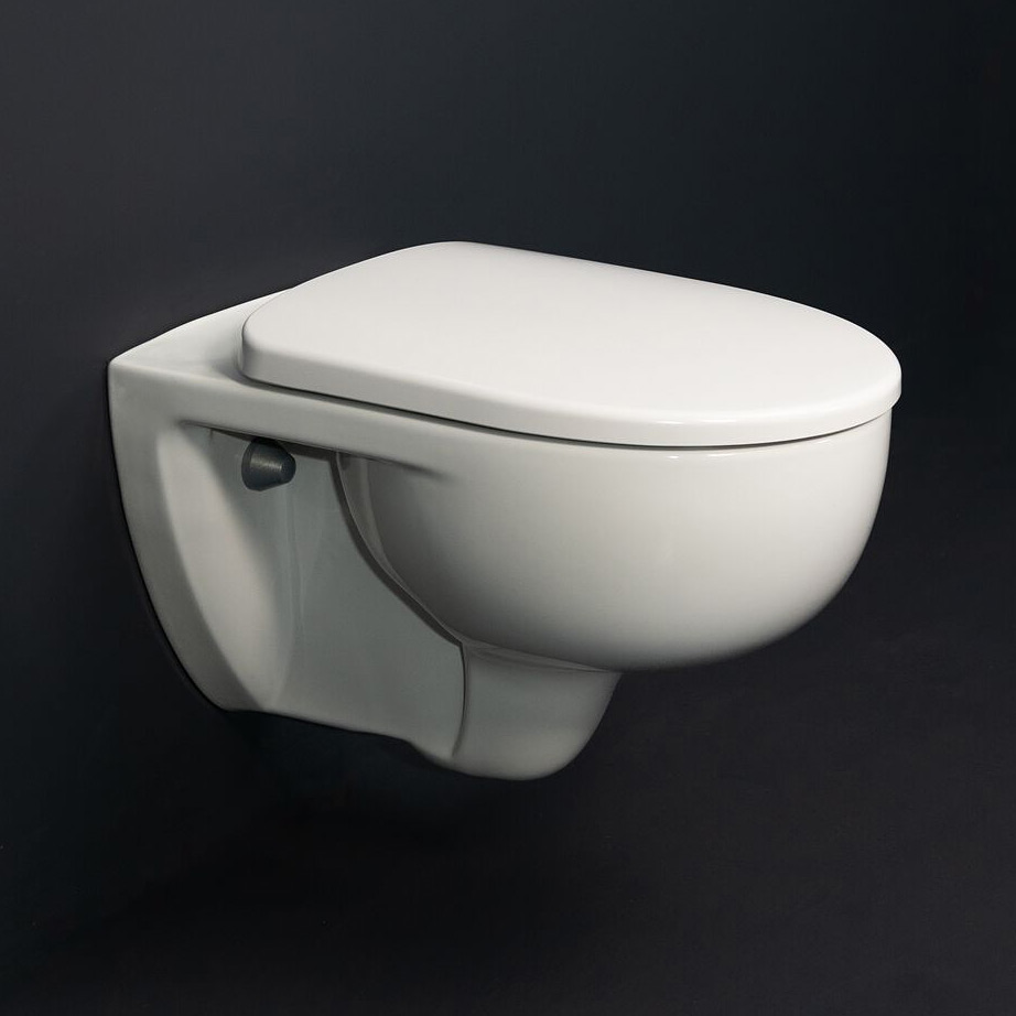 Geberit Selnova miska WC z deską wolnoopadającą wisząca bez kołnierza spłukiwanie wirowe biały połysk 503.083.00.1 - Wysyłka w 24h