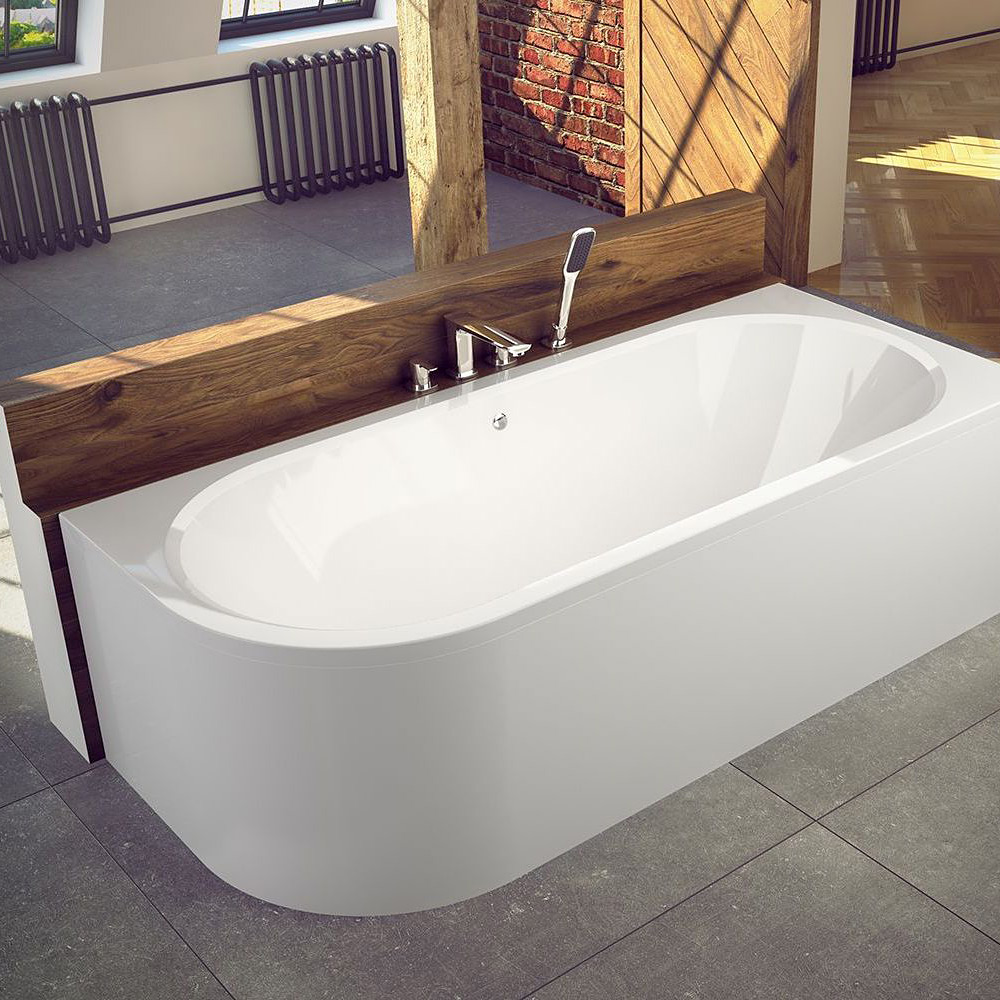 Besco Avita wanna narożna 169x75 cm prawa biała #WAV-170-NP - Wysyłka w 24h