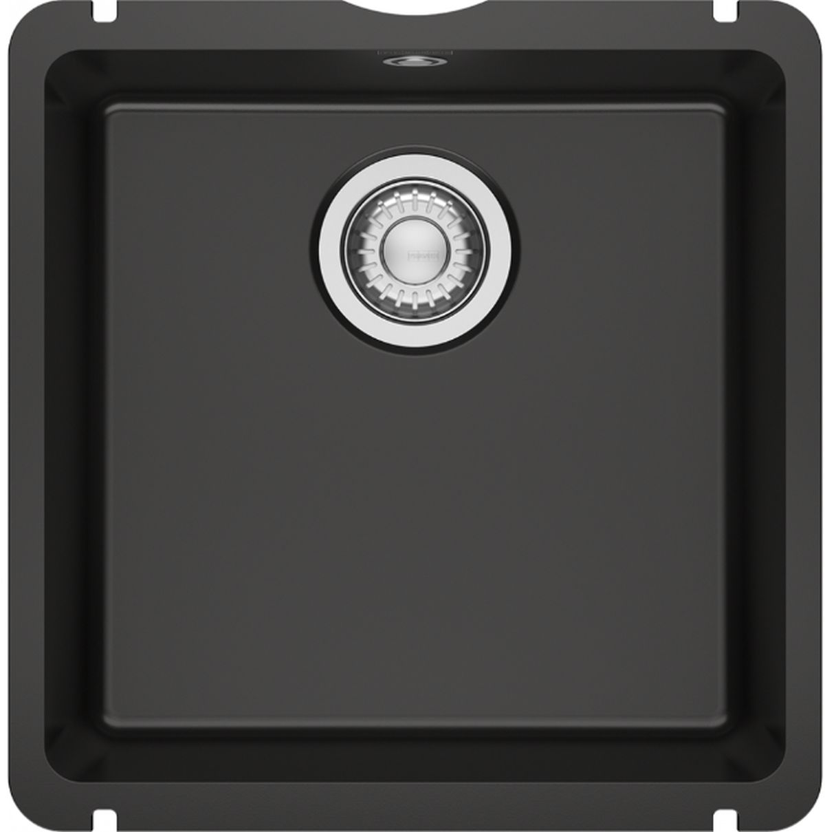 Franke KubusX zlewozmywak ceramiczny 40,5x40 cm czarny mat 126.0738.289