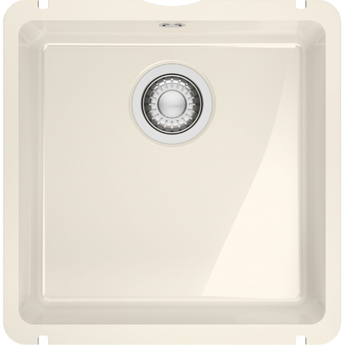 Franke KubusX zlewozmywak ceramiczny 40,5x40 cm kremowy połysk 126.0738.287