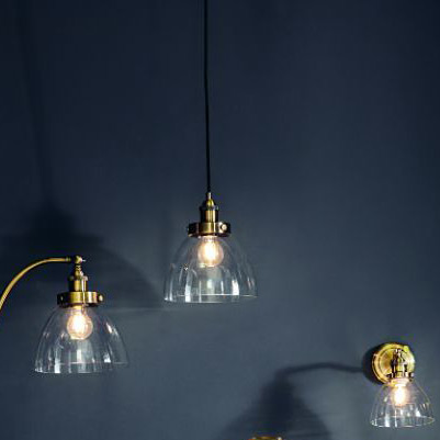 Endon Hansen lampa wisząca 1x40W mosiądz/biały 77272