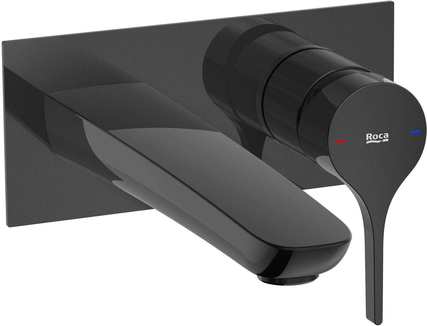 Roca Insignia Black bateria umywalkowa podtynkowa czarna A5A353ACN0