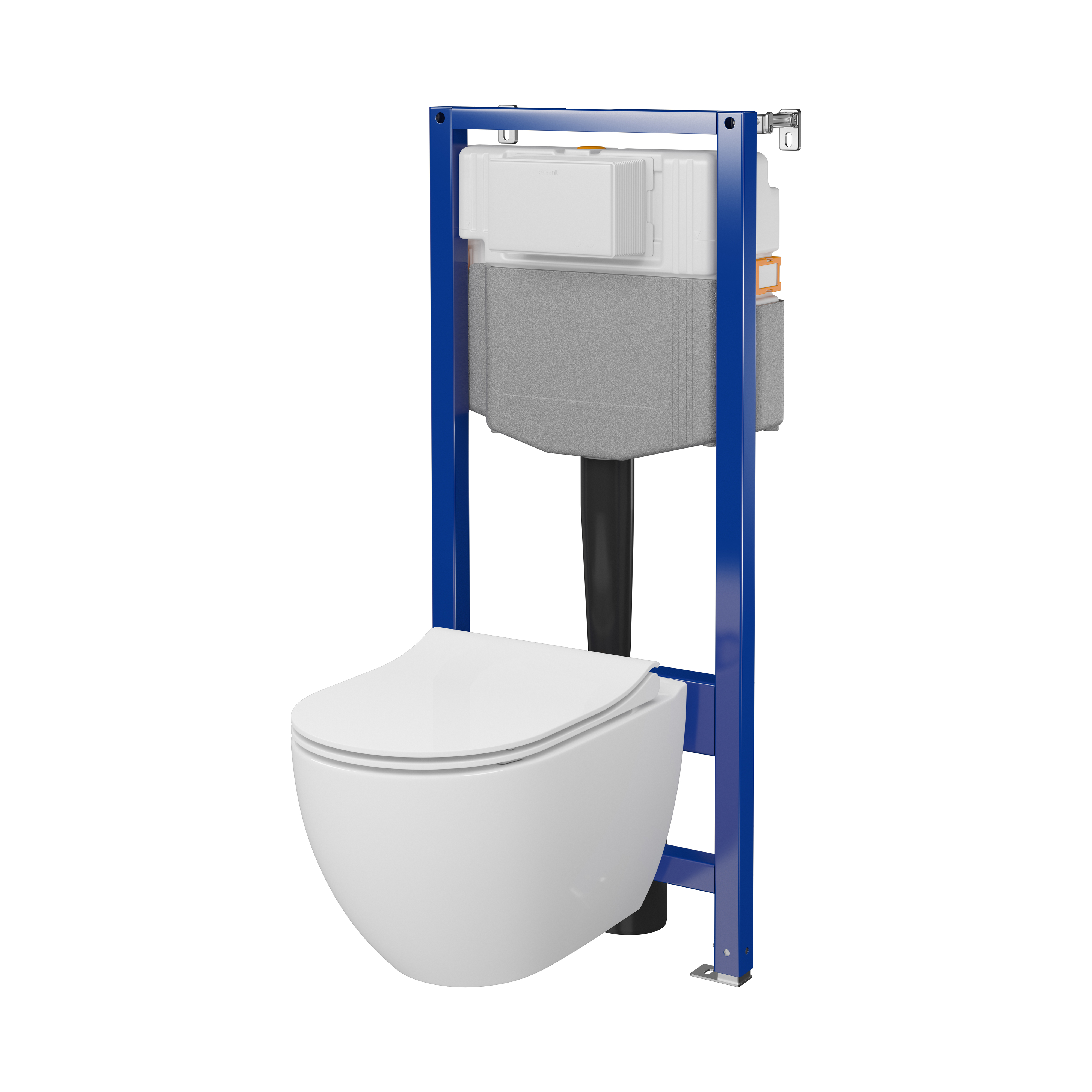Zestaw Cersanit Zen miska WC CleanOn z deską wolnoopadającą i stelaż podtynkowy Aqua 2.0 S701-925 - Wysyłka w 24h