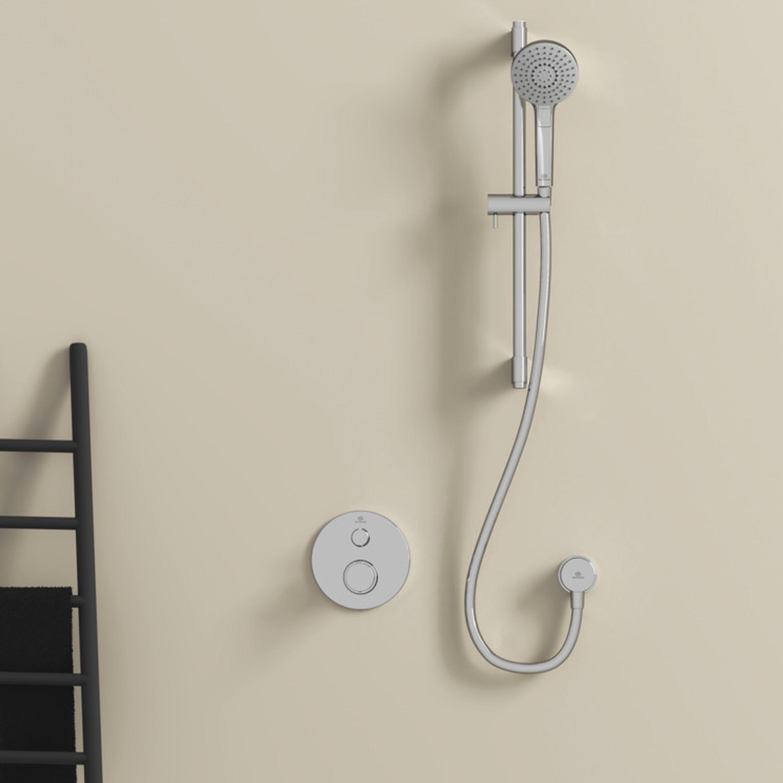 Ideal Standard Idealrain Evo zestaw prysznicowy ścienny z drążkiem 60 cm chrom B2233AA