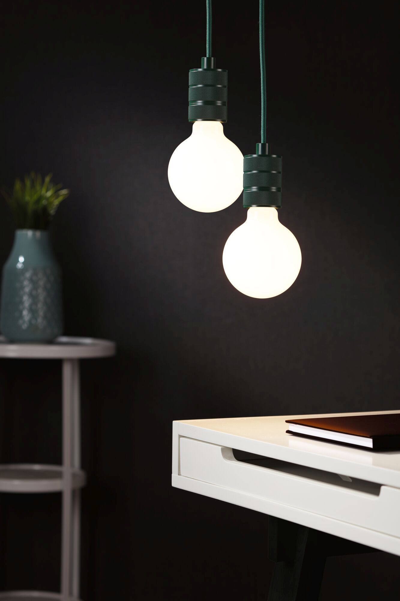 Paulmann Neordic lampa wisząca 1x60 W zielona PL78433
