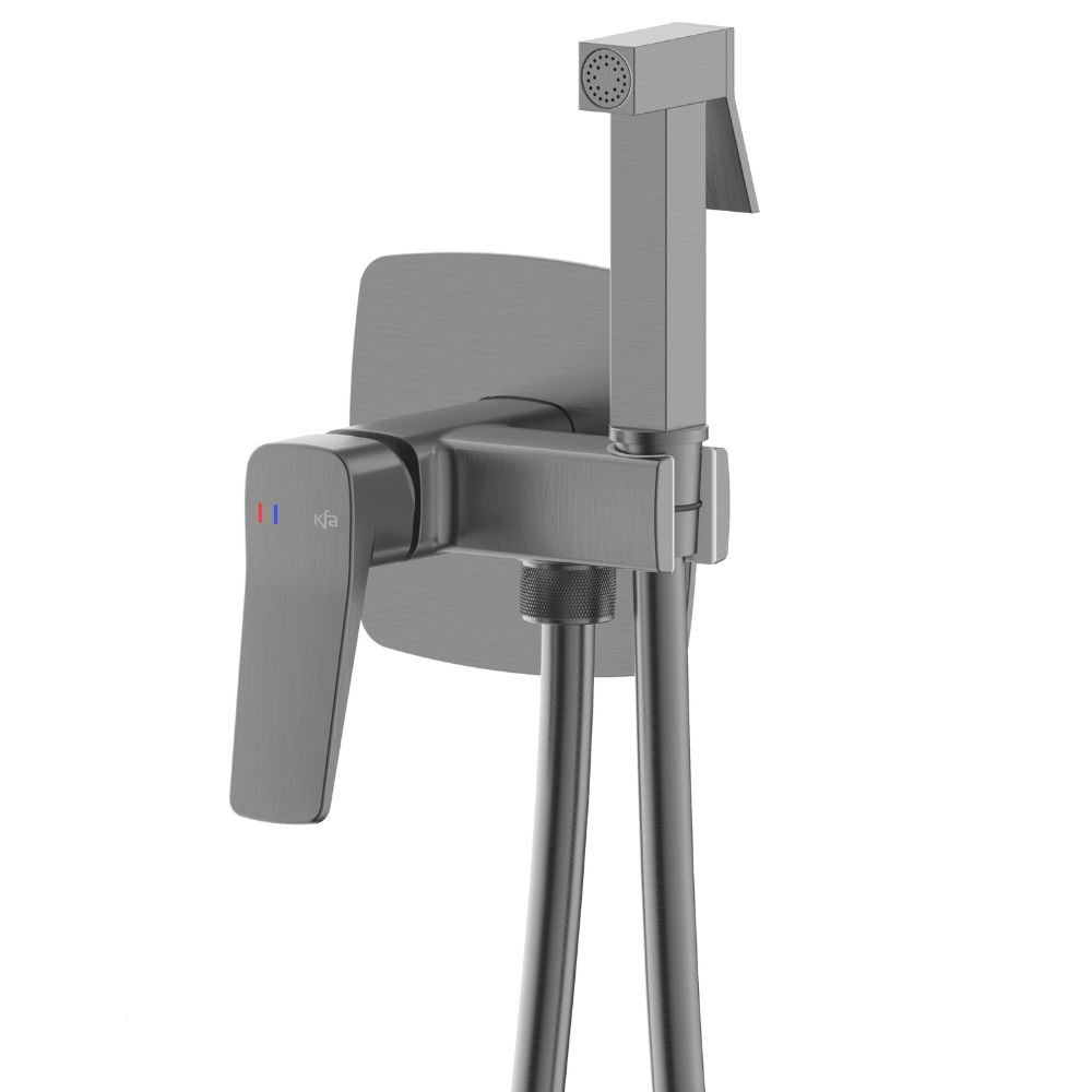 KFA Armatura Malaga Gun Metal Grey bateria bidetowa podtynkowa szara 4529-512-61 - Wysyłka w 24h