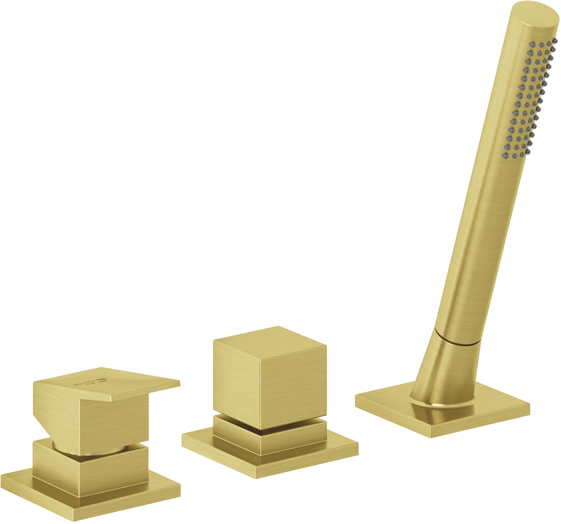 Kludi Decus bateria wannowo-prysznicowa nawannowa złoty szczotkowany 54447N075