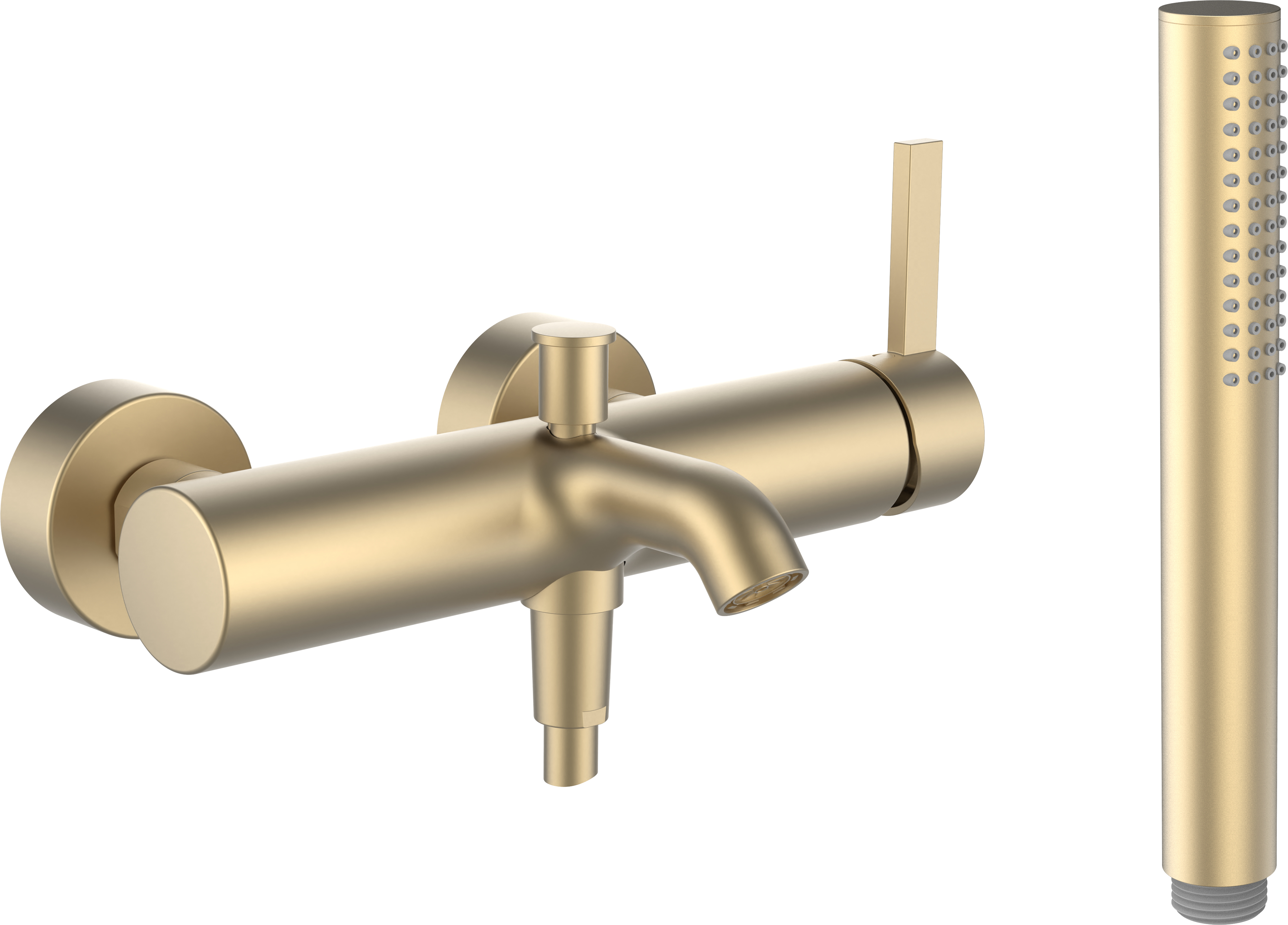 Laufen Kartell bateria wannowo-prysznicowa ścienna złota H3213370831411