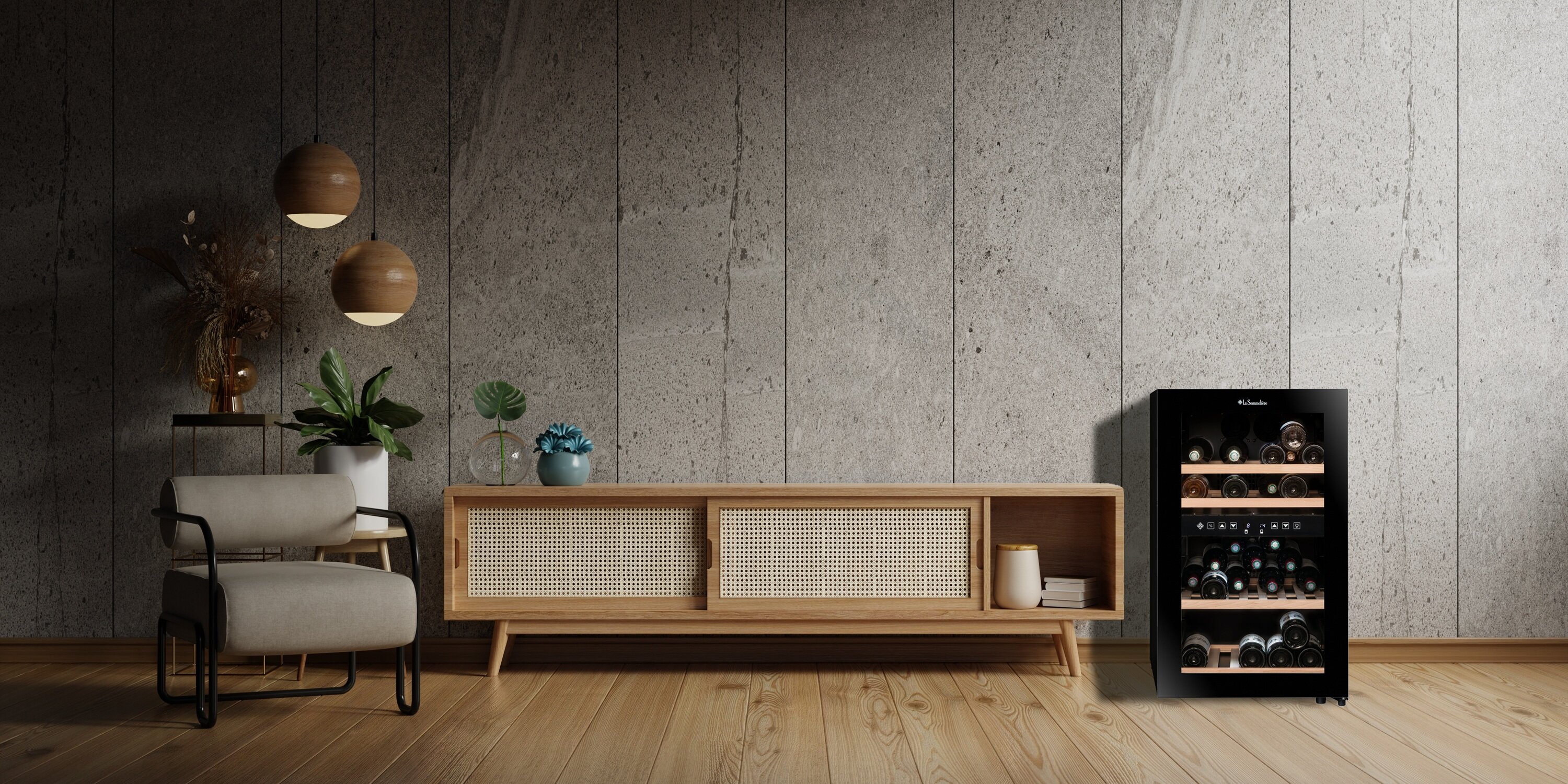 La Sommeliere SLS chłodziarka do wina 45 butelek wolnostojąca SLS45DZ