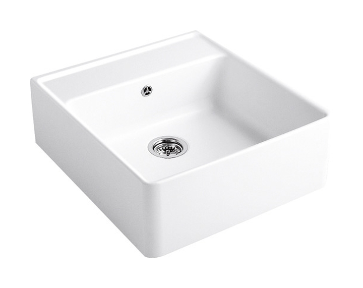 Villeroy & Boch Single-Bowl Sink zlewozmywak ceramiczny 63x59,5 cm biały 632061R1