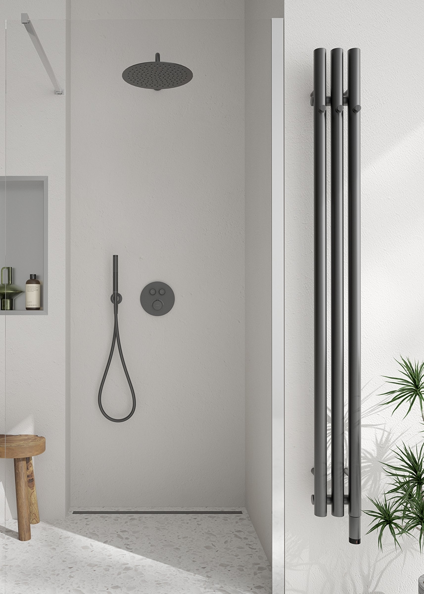 Oltens Langan Slim odpływ prysznicowy liniowy 60 cm grafit połysk/grafit szczotkowany 30009400 - Wysyłka w 24h