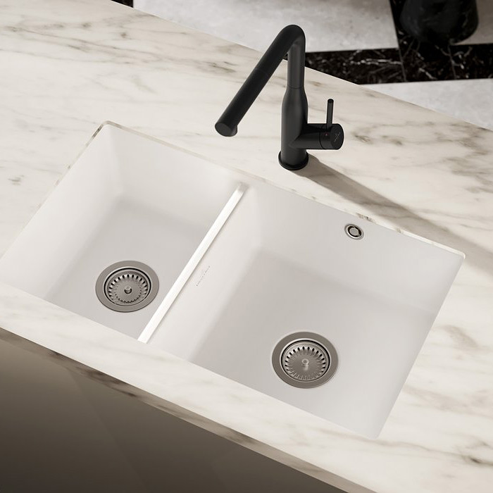 Villeroy & Boch Subway zlewozmywak ceramiczny 75x44 cm biały 338801R1