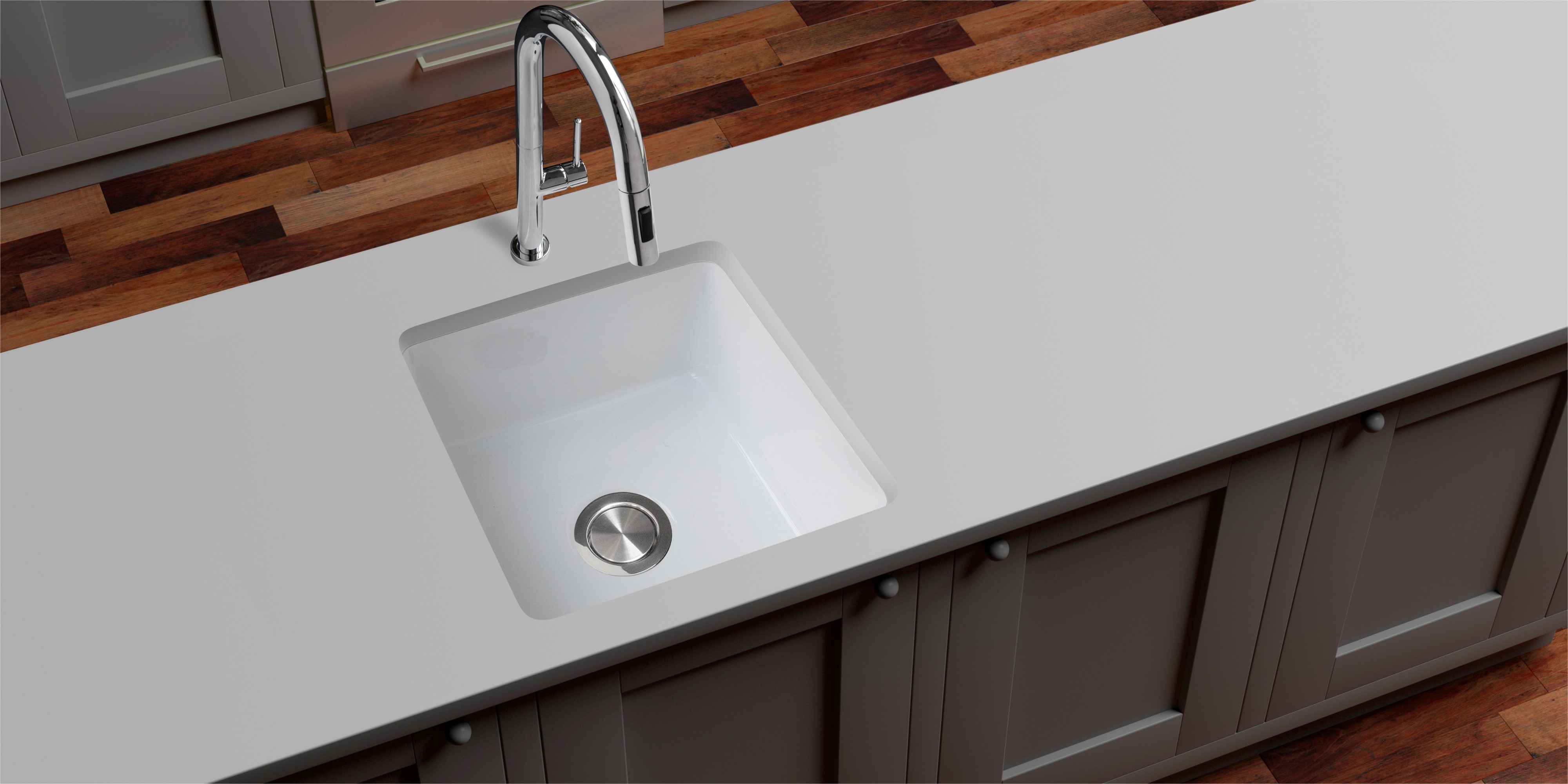 Berg Klio zlewozmywak ceramiczny 45x45 cm biały BRK22CM - Wysyłka w 24h