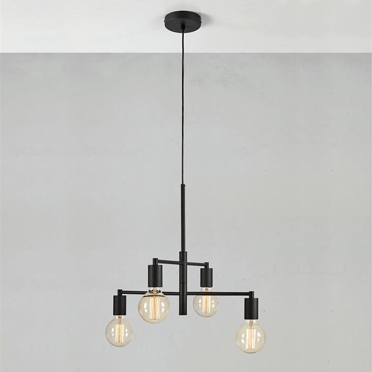 Markslöjd Cielo lampa wisząca 4x40 W czarna 108716 - Wysyłka w 24h