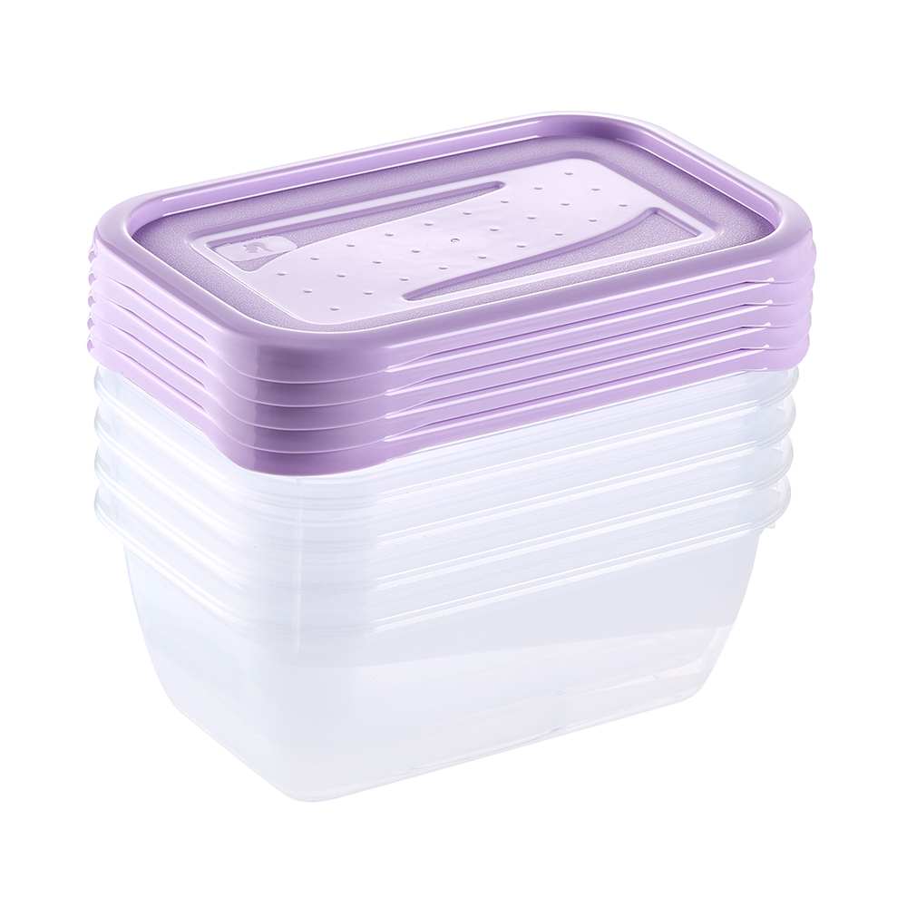 Keeeper Fredo Fresh pojemniki na żywność (5 szt) zestaw przezroczysty-fioletowy 3067252500000