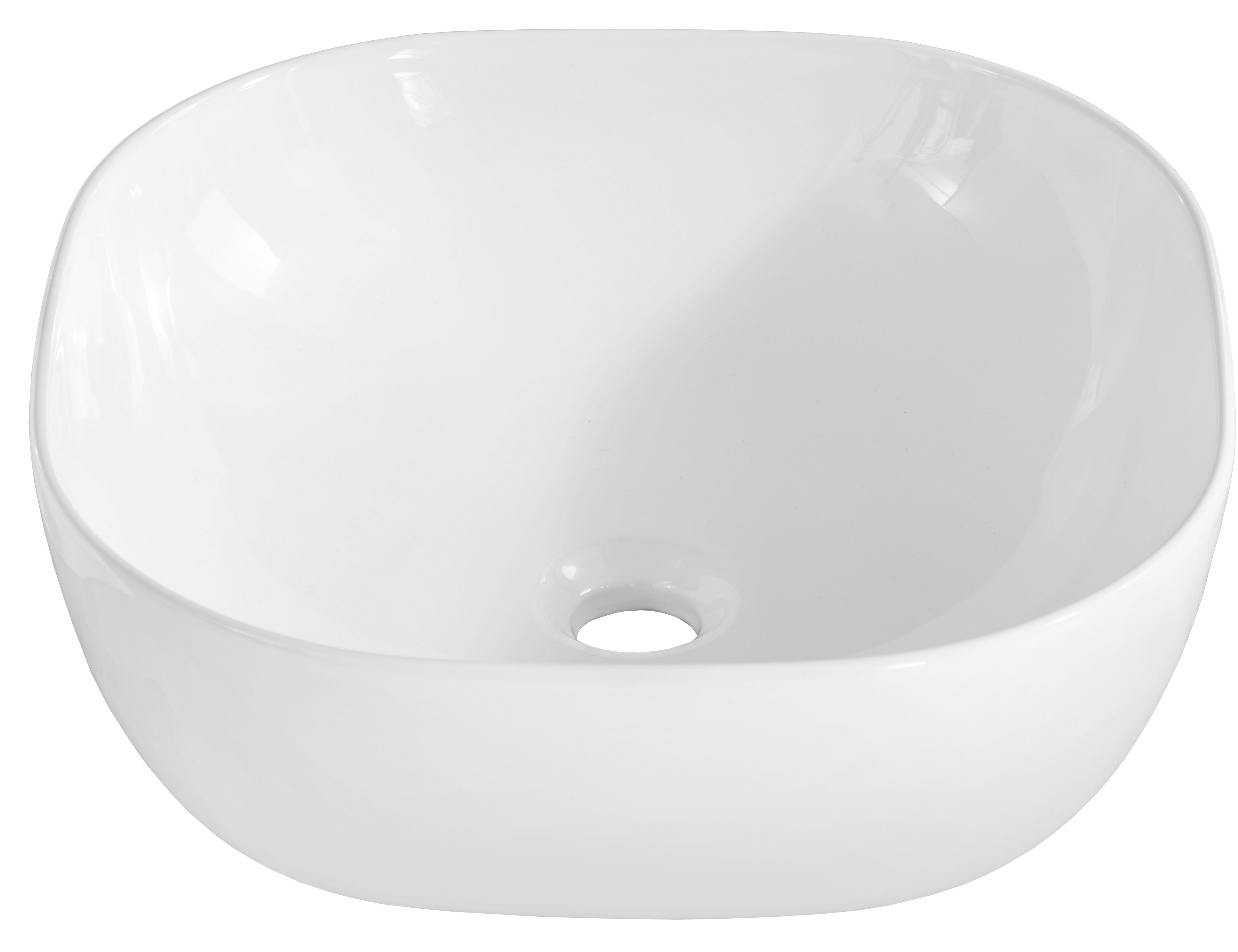 Comad Smile umywalka 41x41 cm nablatowa kwadratowa biały połysk UM-6252SMILE40DP - Wysyłka w 24h
