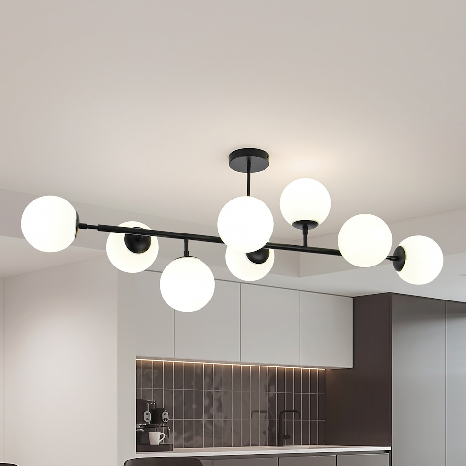 Light Prestige Dorado lampa podsufitowa 8x40W czarna LP-002/8PBK - Wysyłka w 24h