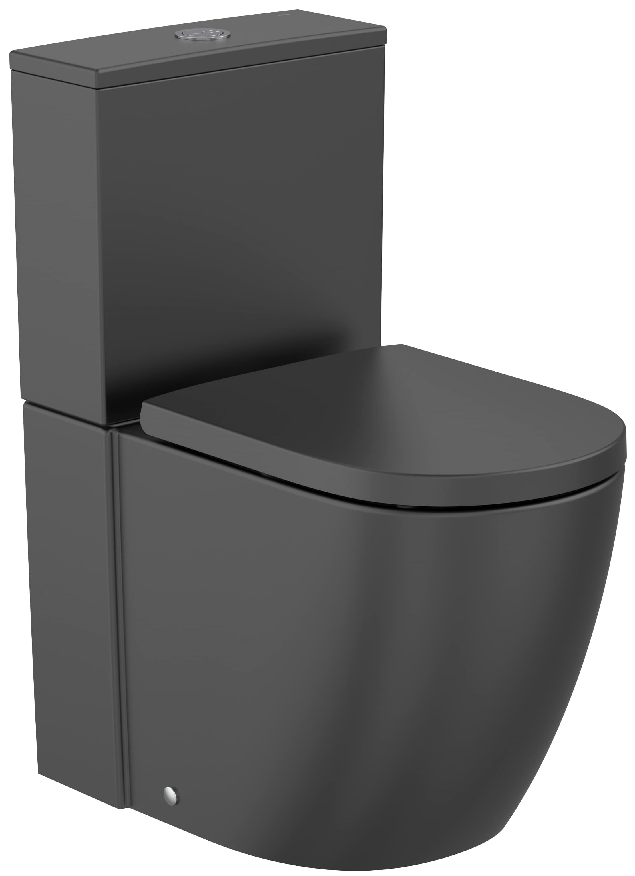 Roca Meridian miska kompakt WC ze spłukiwaniem wirowym czarny mat A342747080