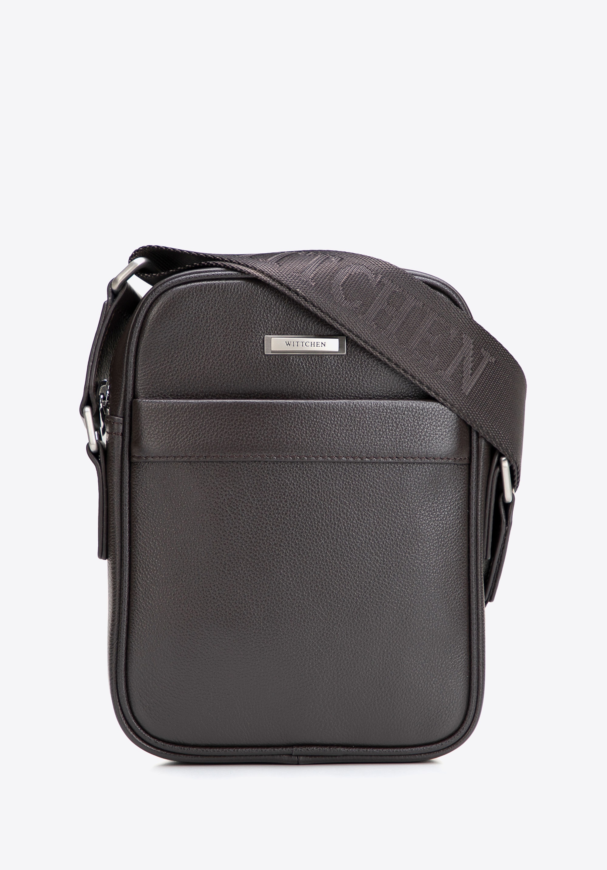 Klasyczna męska listonoszka ze skóry naturalnej brązowa