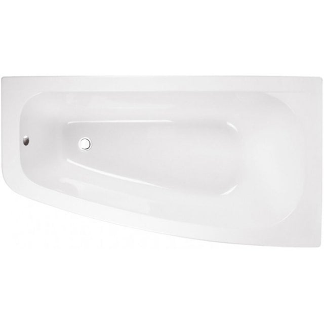 BESCO Wanna narożna LUNA 150x80 cm prawa #WAL-150-NP