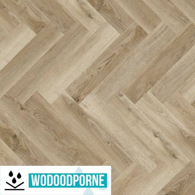 Panele winylowe SPC MHC ROTBERG HERRINGBONE DĄB PRIOR KL 23-33 4,5 MM