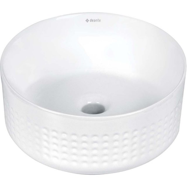 DEANTE Umywalka nablatowa SILIA HEXA 36 cm nablatowa okrągła asymetry